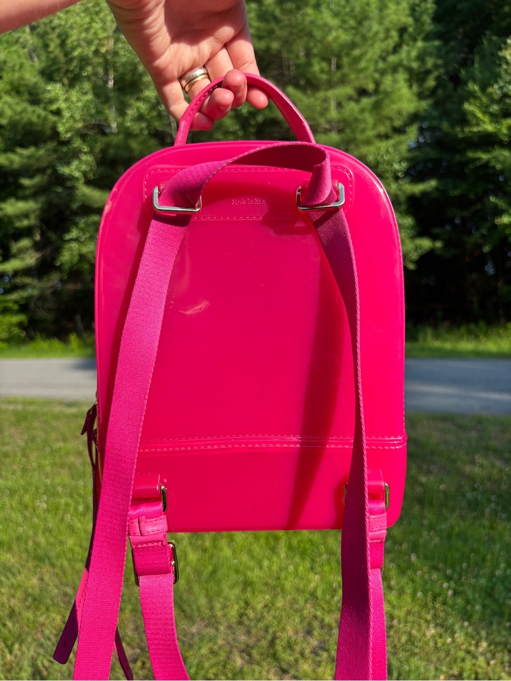 Furla Barbie Pink Candy Backpack - Picture 3 of 17